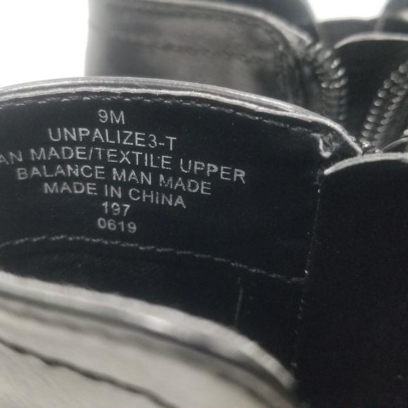 Unisa Unpalize3-T Black Faux Leather Ankle Boots Women  Sz 9 - Picture 9 of 12